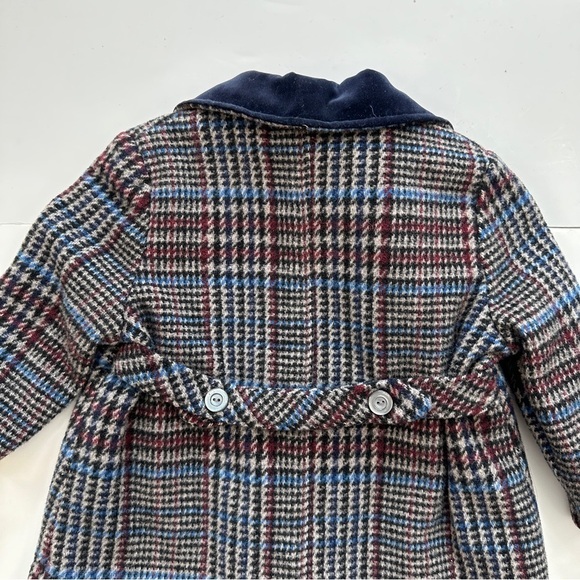 Vintage Breman And Tanner Union Made Girls Plaid‎ Wool Coat Size 3 Made In USA - Picture 5 of 14